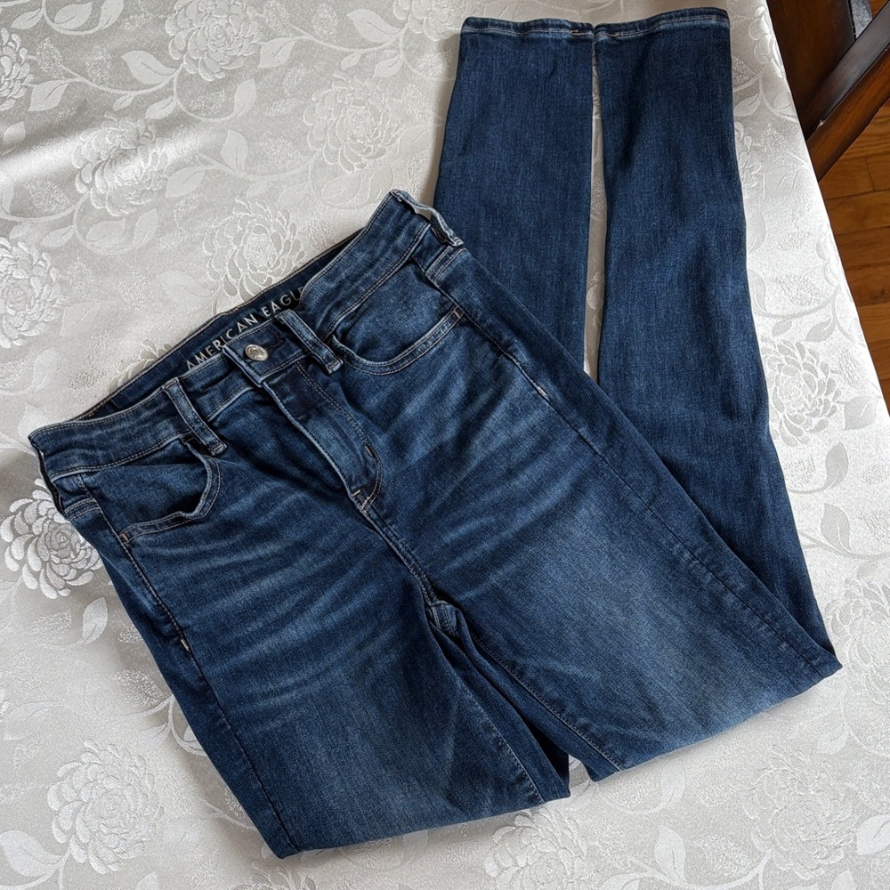 American Eagle Outfitters Dark Blue Skinny Jeans